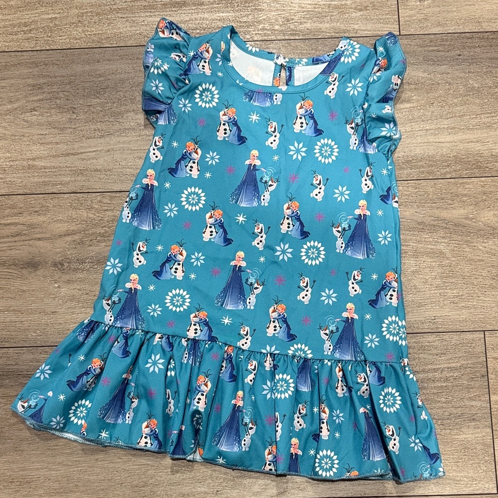 Disney FROZEN Ruffle Sleeved Dress • Girls 3T • Adorable